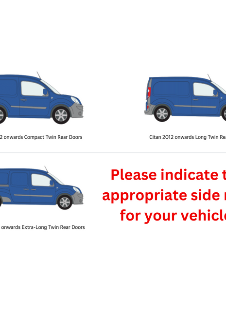Mercedes Citan 2012-2021 Araç Üstü Alüminyum Tavan Yan Rayları Plus Serisi - Siyah