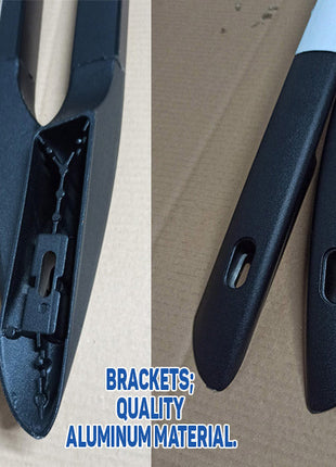 Land Cruiser Prado J120 2002-2009 Araç Üstü Alüminyum Tavan Yan Rayları Plus - Gri