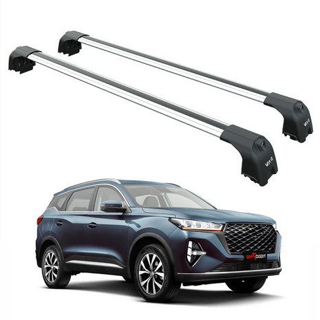 Chery Tiggo 7 Pro 2022-2025 Portbagaj Taşıyıcı Ara Atkisi - Ara Çubuk Paw Pro 2 Gri
