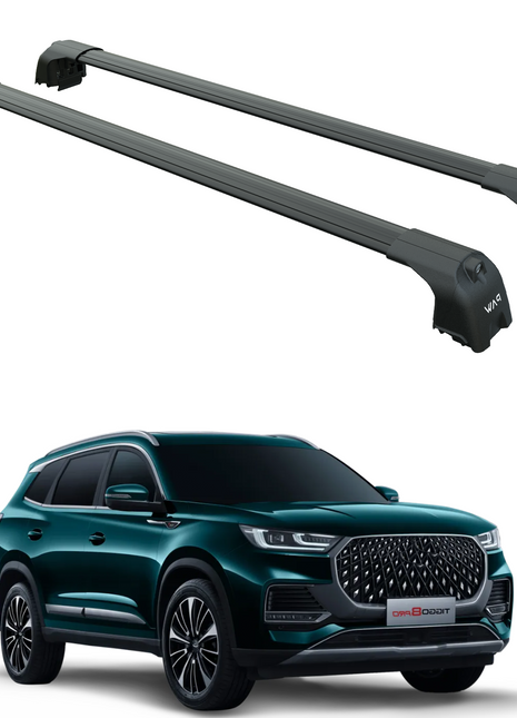 Chery Tiggo 8 Pro 2022-2025 Portbagaj Taşıyıcı Ara Atkisi - Ara Çubuk Paw Pro 2 Siyah