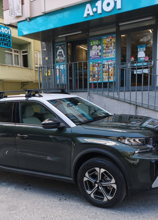 Citroen E-C3 Oluksuz Üst Tavan Portbagaj Taşıyıcı Ara Atkısı Toros Serisi Pro 4 Siyah