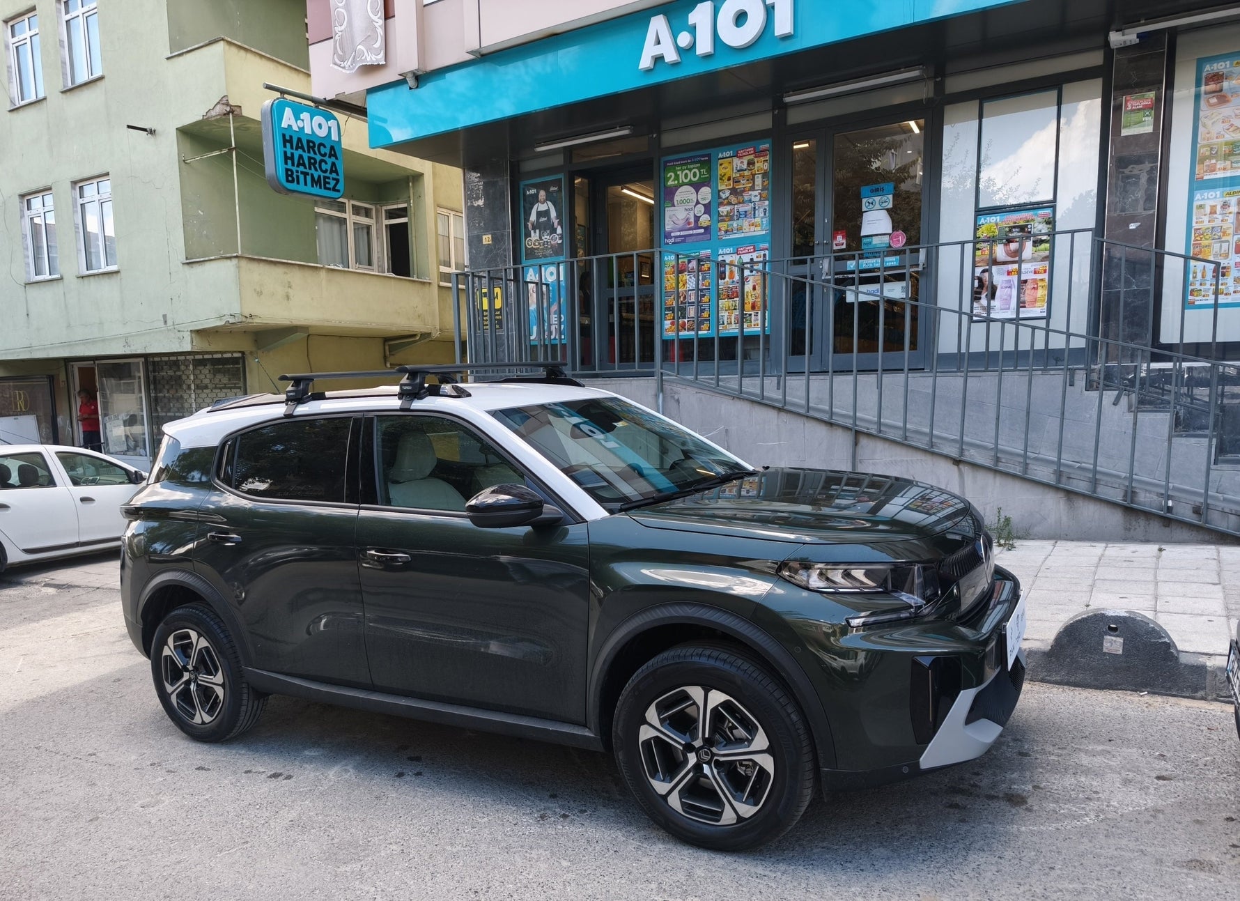 Citroen E-C3 Oluksuz Üst Tavan Portbagaj Taşıyıcı Ara Atkısı Toros Serisi Pro 4 Gri