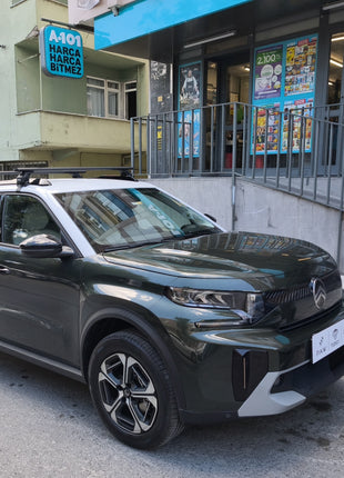 Citroen E-C3 Oluksuz Üst Tavan Portbagaj Taşıyıcı Ara Atkısı Toros Serisi Pro 4 Siyah