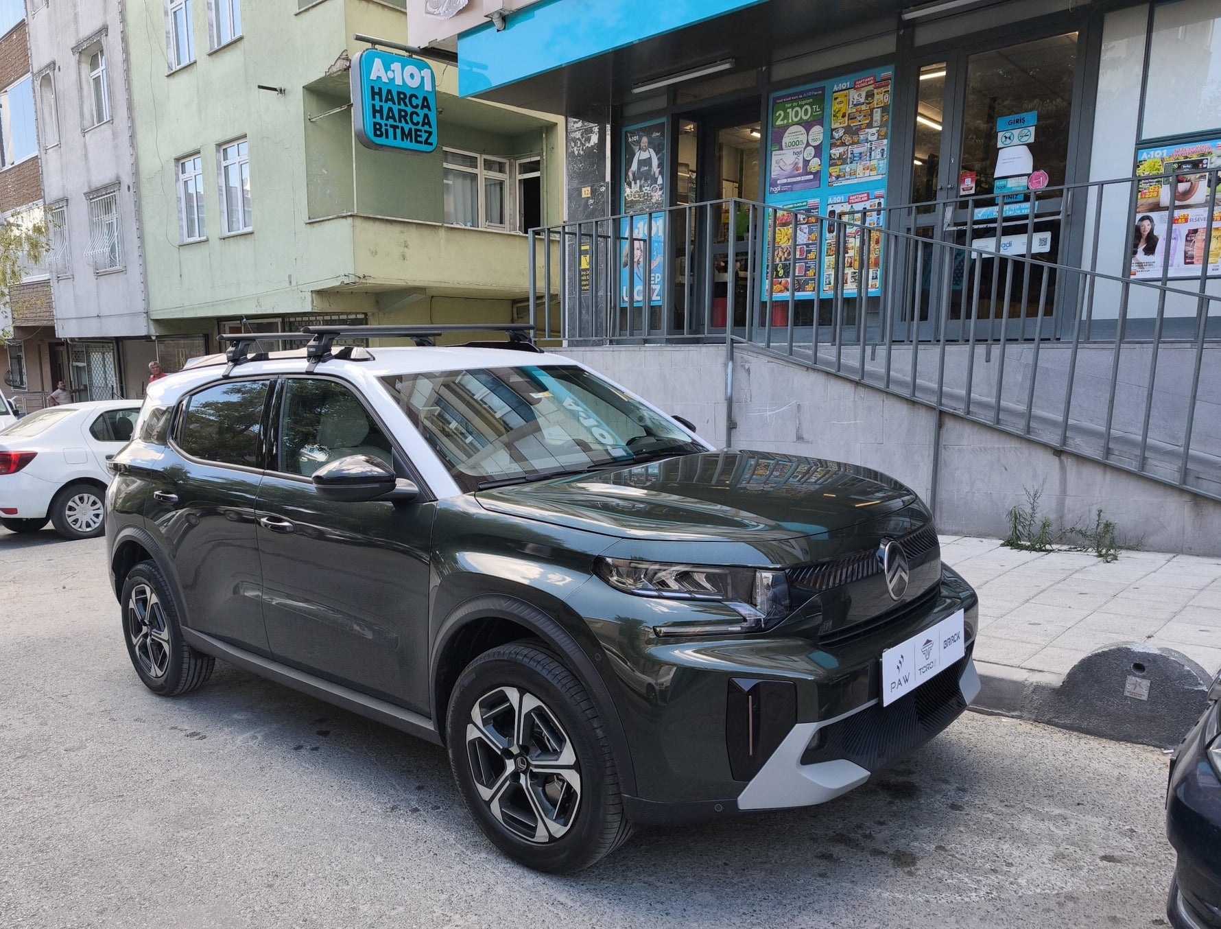 Citroen C3 Aircross Tavan Portbagaj Taşıyıcı Ara Atkısı, Toros Pro 4, Gri
