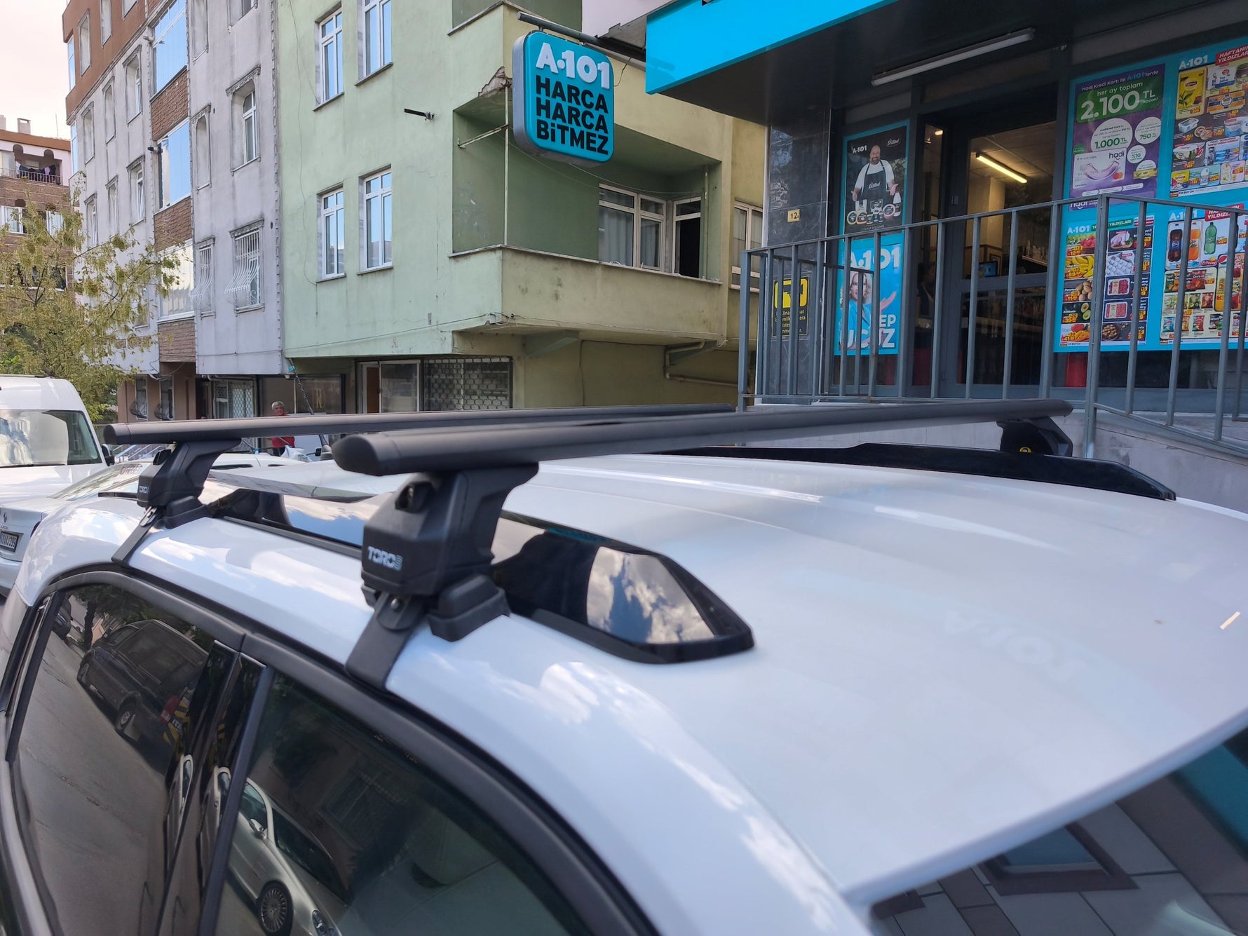 Citroen C3 Aircross Tavan Portbagaj Taşıyıcı Ara Atkısı, Toros Pro 4, Siyah