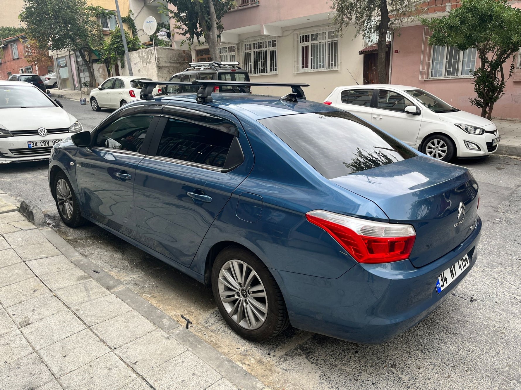 Citroen C Elysee 2012-2025 Tavan Portbagaj Taşıyıcı Ara Atkısı Toros Pro 4 Gri