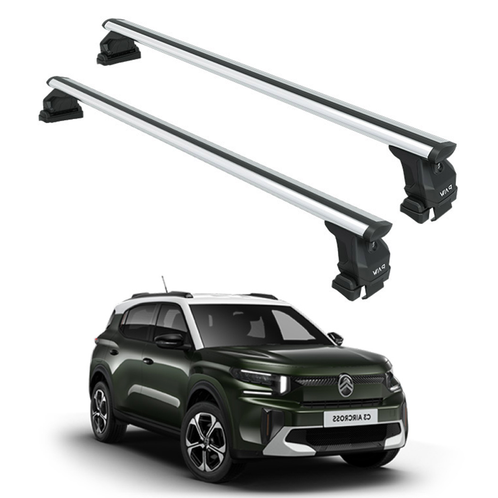 Citroen C3 Aircross Oluksuz Üst Tavan Portbagaj Taşıyıcı Ara Atkısı Toros Serisi Pro 4 Gri