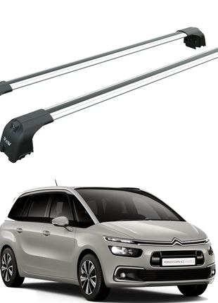 Citroen C4 Grand Spacetourer Mpv 2013-2022 Portbagaj Taşıyıcı Ara Atkisi - Ara Çubuk Paw Pro 2 Gri