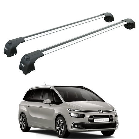 Citroen C4 Grand Spacetourer Mpv 2013-2022 Portbagaj Taşıyıcı Ara Atkisi - Ara Çubuk Paw Pro 2 Gri