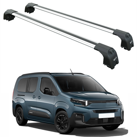 Citroen Berlingo 2023-2025 Portbagaj Taşıyıcı Ara Atkisi - Ara Çubuk Paw Pro 2 Gri