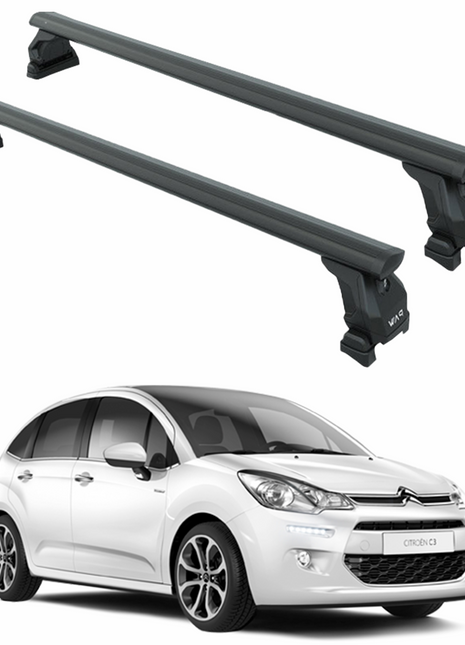 Citroen C3 A51 2009-2016 Tavan Taşıyıcı Ara Barlar – Vidalı Montaj