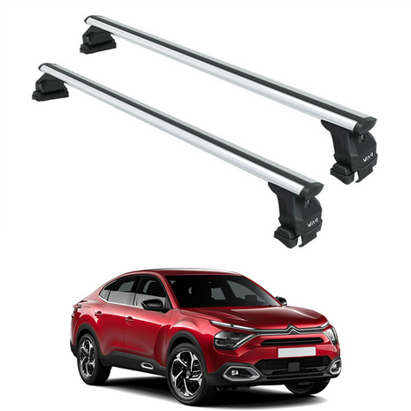 Citroen C4X 2022-2025 Oluksuz Üst Tavan Portbagaj Taşıyıcı Ara Atkısı Toros Serisi Pro 4 Gri