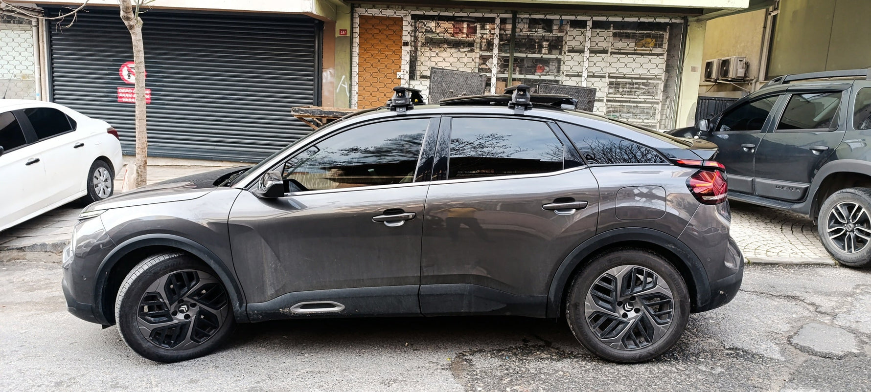 Citroen C4 2020-2025 Oluksuz Üst Tavan Portbagaj Taşıyıcı Ara Atkısı Paw Pro 4 Serisi Siyah