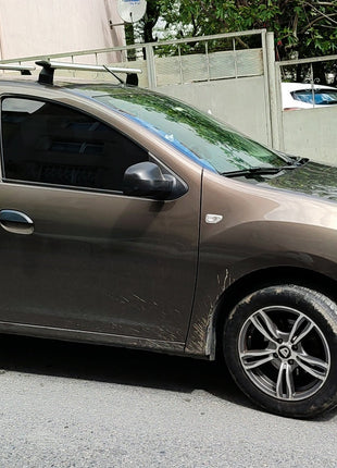 Dacia Sandero 2013-2020 Roof Rack System, Aluminium Cross Bar, Gri