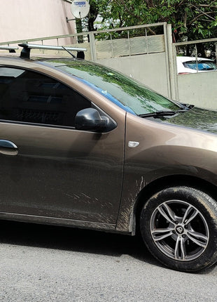 Dacia Sandero 2013-2020 Roof Rack System, Aluminium Cross Bar, Gri