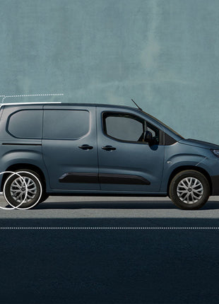 Fiat Doblo Maxi (2022-2025) Alüminyum Tavan Rayları, Plus Serisi - Gri