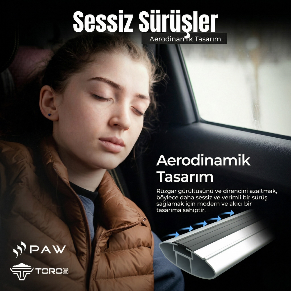 Land Rover Discovery 5 2017-2025 Portbagaj Taşıyıcı Ara Atkisi - Ara Çubuk Paw Pro 2 Siyah