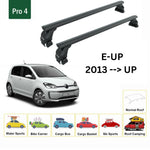 Volkswagen E-Up 2013-2019 Oluksuz Üst Tavan Portbagaj Taşıyıcı Ara Atkısı Toros Serisi Pro 4 Siyah