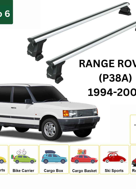 Land Rover Range Rover 1994-2002 (P38A) Cross Bars Fix Point Pro 6 Gri