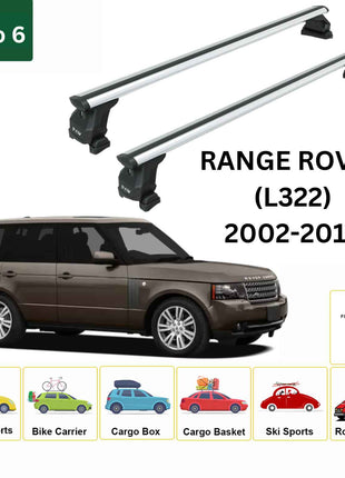 Land Rover Range Rover (L322) 2002-2012 Tavan Taşıyıcı Ara Barlar – Vidalı Montaj, Toros Fix Pro, Gri