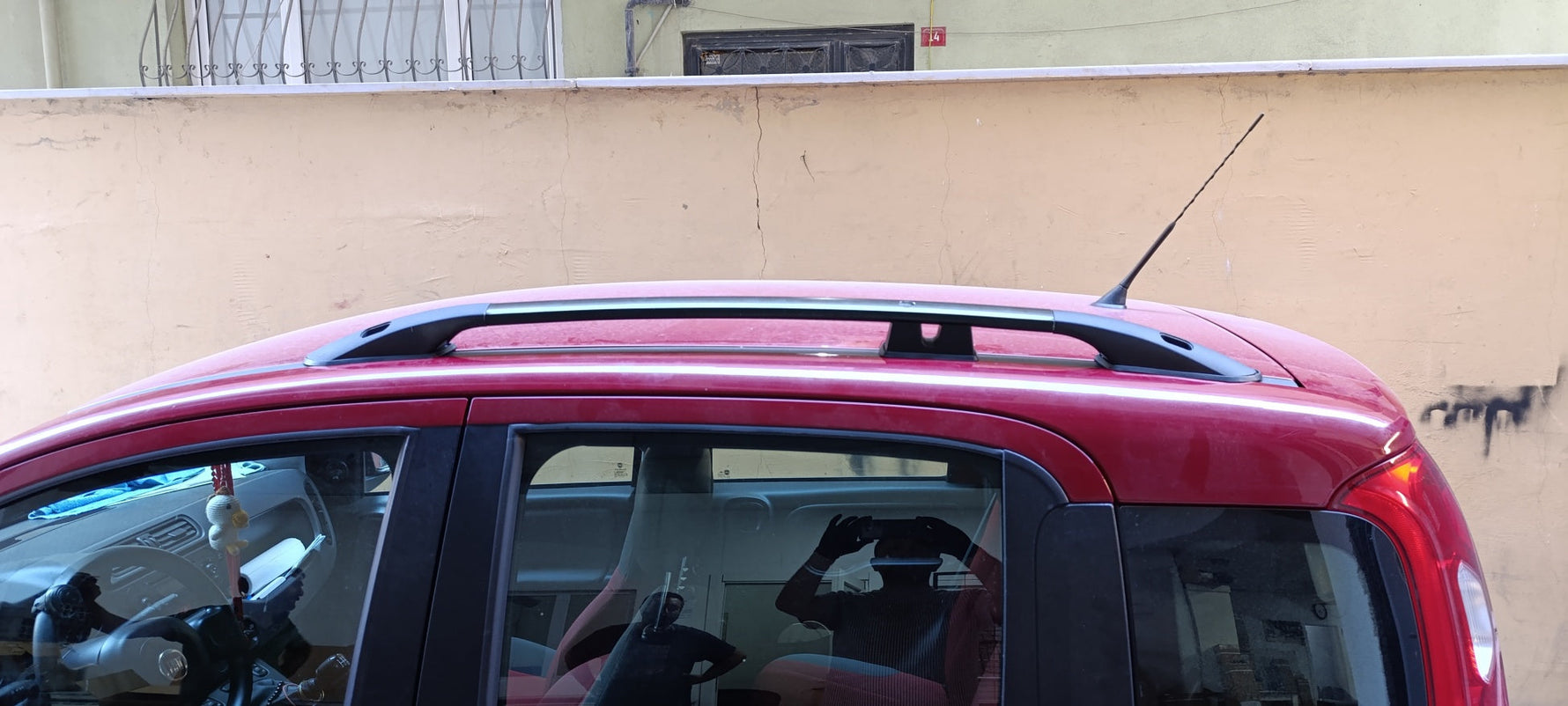 Fiat Panda 319 2011-2025 Araç Üstü Alüminyum Tavan Yan Rayları Plus Serisi - Gri