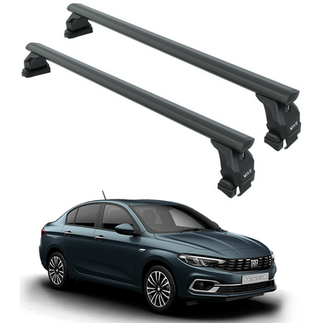 Fiat Egea 2015–2025 Oluksuz Üst Tavan Portbagaj Taşıyıcı Ara Atkısı Toros Serisi Pro 4 Siyah