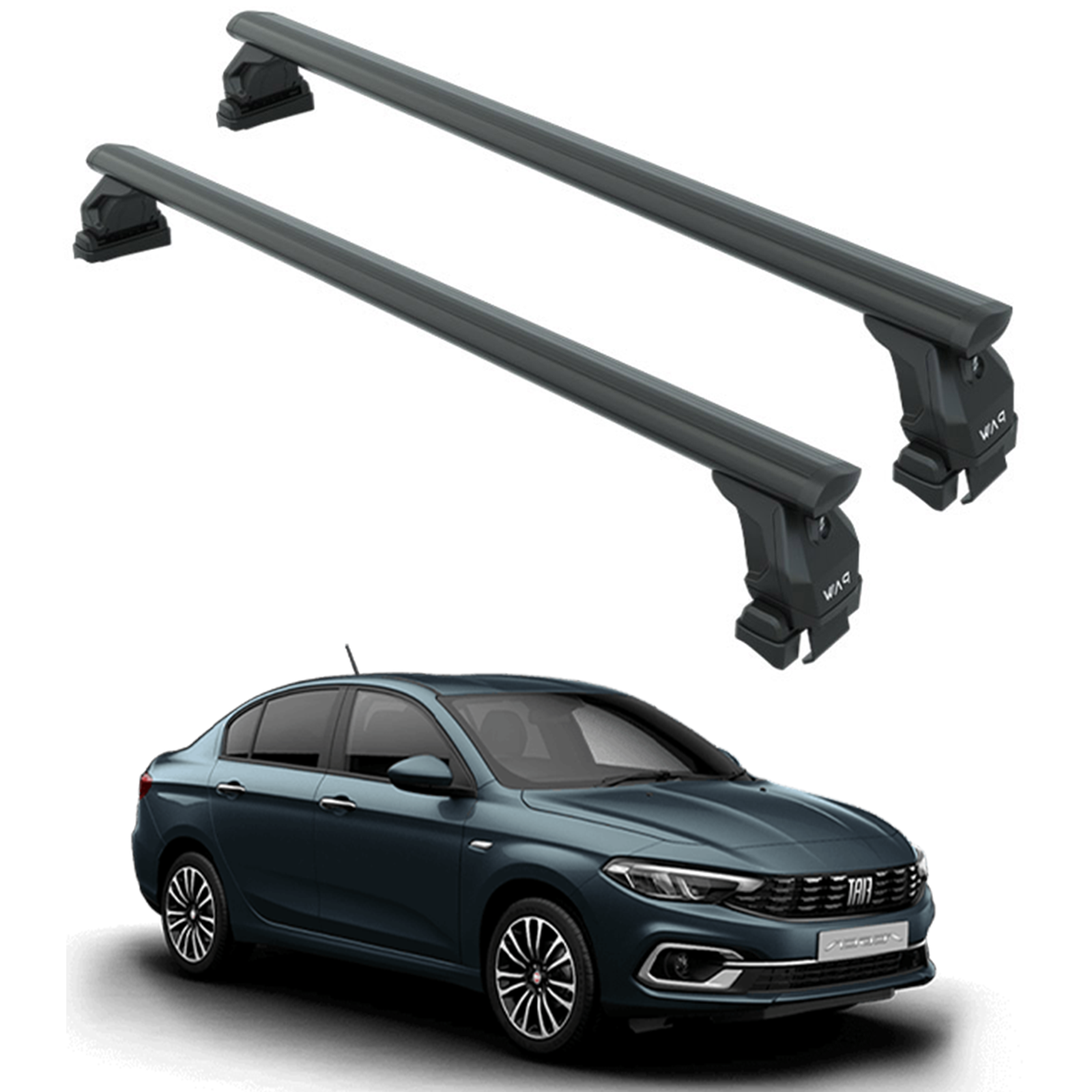 Fiat Egea 2015–2025 Oluksuz Üst Tavan Portbagaj Taşıyıcı Ara Atkısı Toros Serisi Pro 4 Siyah