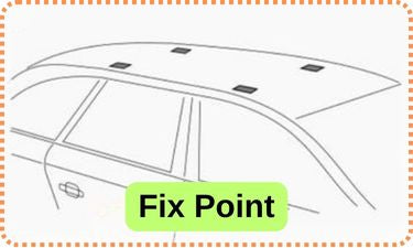 Ford Transit Connect (2010–2013) Tavan Ara Atkısı Paw Pro 3 | Fix Point, Gri