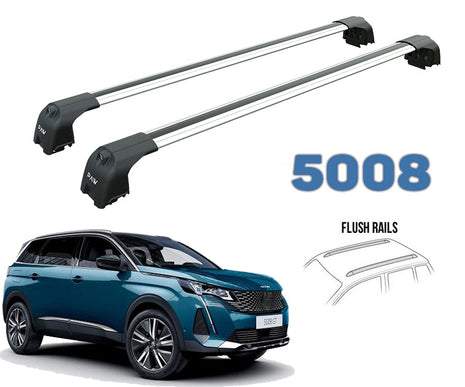 Peugeot 5008 2017-2024 Portbagaj Taşıyıcı Ara Atkisi - Ara Çubuk Paw Pro 2 Gri