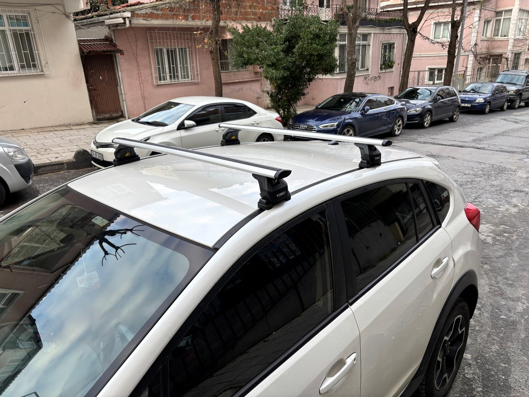 Subaru XV 2011-2017 Tavan Taşıyıcı Ara Barlar – Vidalı Montaj, Toros Fix Pro, Gri