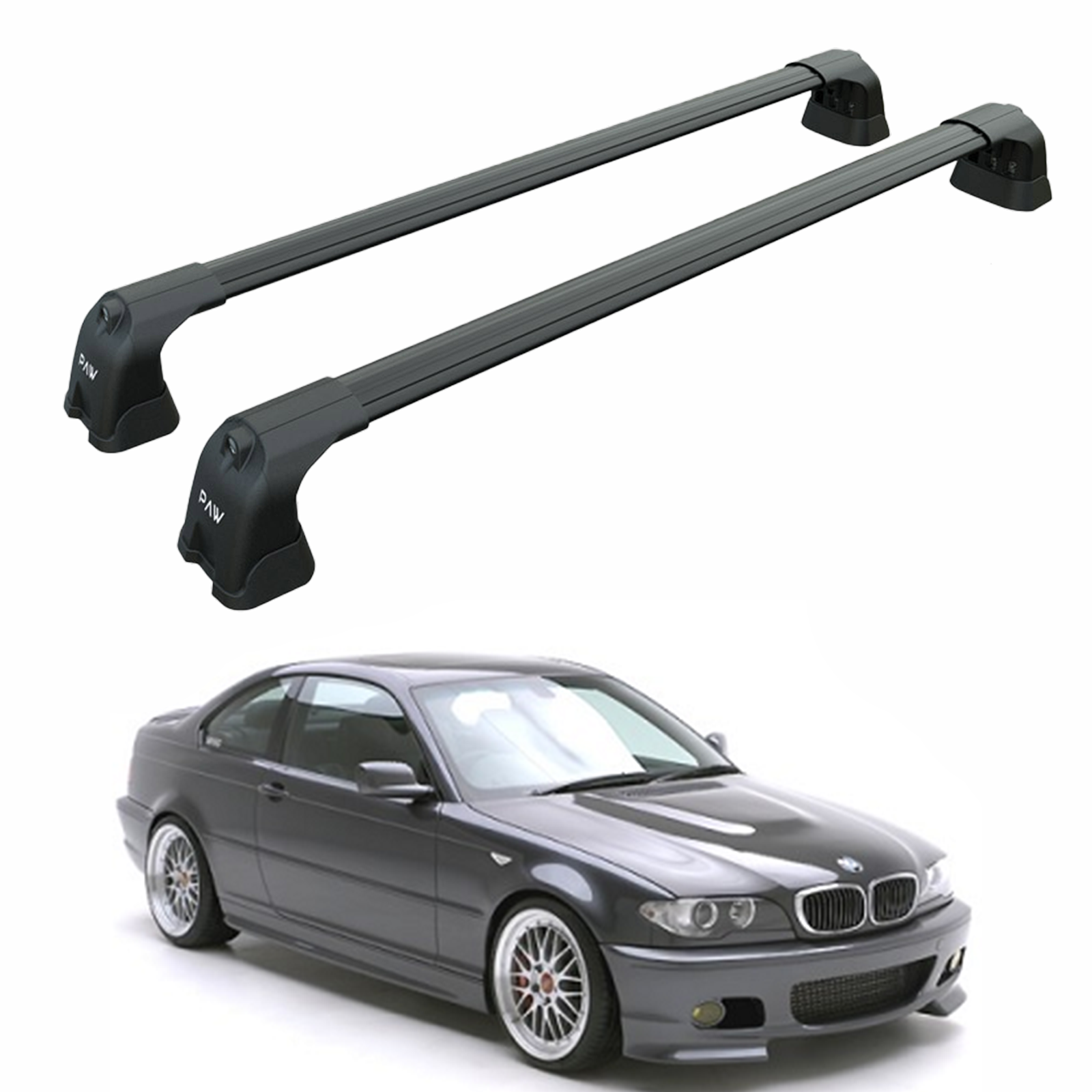 Bmw 3 Coupe E46 1999-2006 Portbagaj Taşıyıcı Ara Atkı Aparatı Paw Pro 3 Siyah