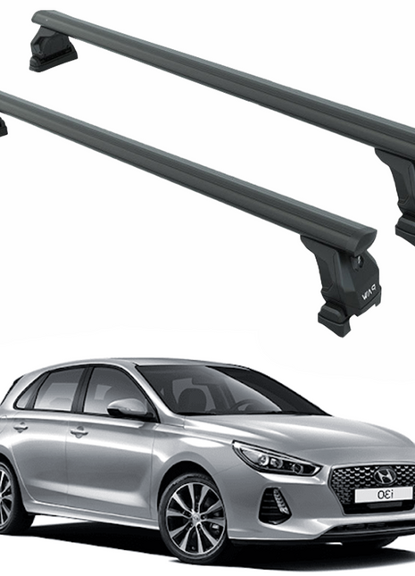 Hyundai İ30 (2017-2025) Araç Üstü Taşıyıcı Ara Bar, Ara Atkı Aparatı Fix Pro Siyah