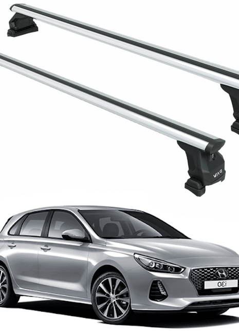 Hyundai İ30 (2017-2025) Araç Üstü Taşıyıcı Ara Bar, Ara Atkı Aparatı Fix Pro Gri