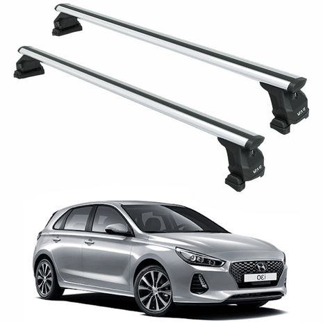 Hyundai İ30 (2017-2025) Araç Üstü Taşıyıcı Ara Bar, Ara Atkı Aparatı Fix Pro Gri