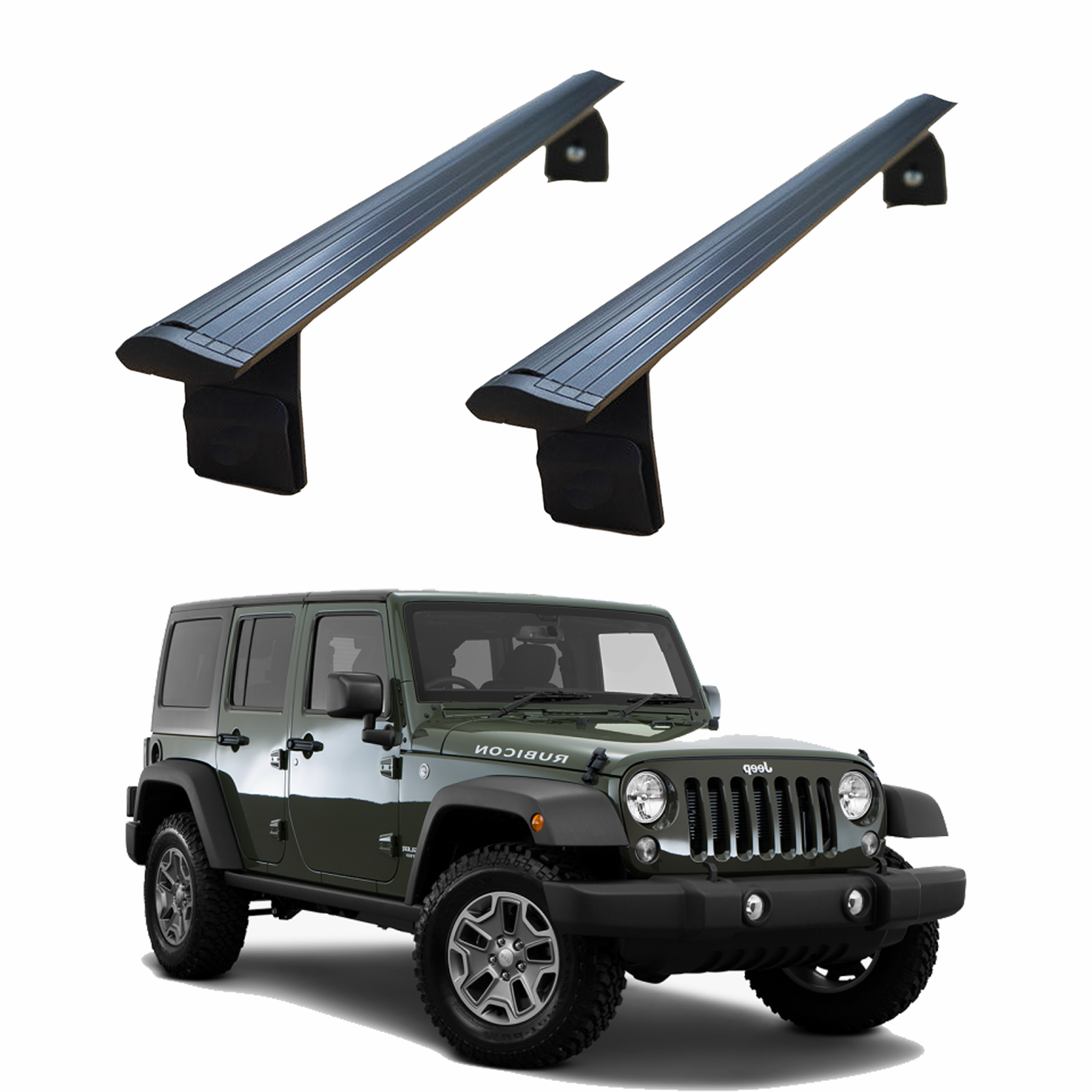 Jeep Wrangler Jk 2007-2018 Yagmur Oluklu Üst Tavan Taşıyıcı Ara Atkısı Paw Siyah