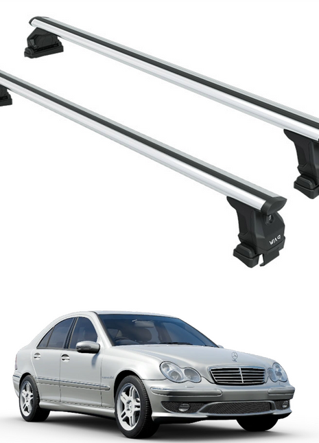 Mercedes C Sedan Series W203 Oluksuz Üst Tavan Portbagaj Taşıyıcı Ara Atkısı Toros Serisi Pro 4 Gri