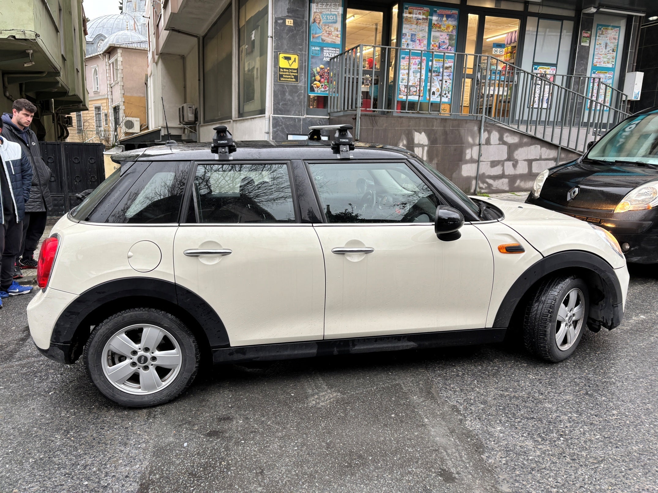 Mini Cooper F55 2014-2022 Oluksuz Üst Tavan Portbagaj Taşıyıcı Ara Atkısı Toros Serisi Pro 4 Gri