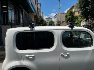 Nissan Cube Z11 2002–2008 Oluksuz Üst Tavan Portbagaj Taşıyıcı Ara Atkısı Toros Serisi Pro 4 Siyah