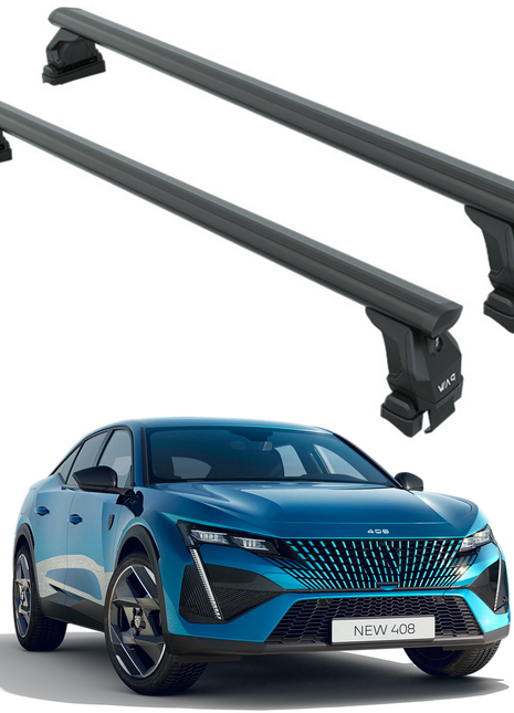 Peugeot 408 2023-2025 Oluksuz Üst Tavan Portbagaj Taşıyıcı Ara Atkısı Toros Serisi Pro 4 Siyah