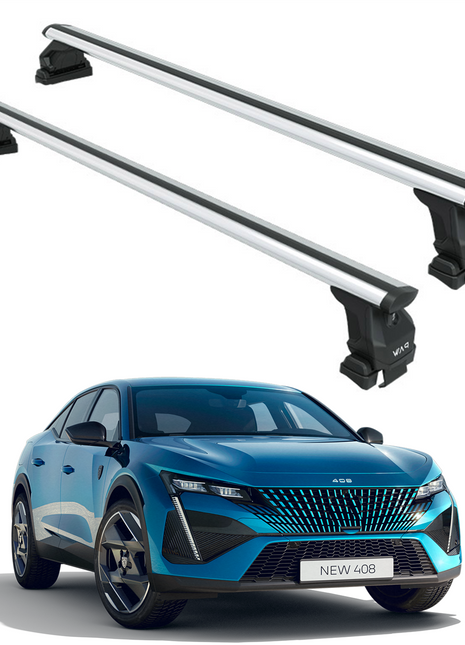 Peugeot 408 2023-2025 Oluksuz Üst Tavan Portbagaj Taşıyıcı Ara Atkısı Toros Serisi Pro 4 Gri