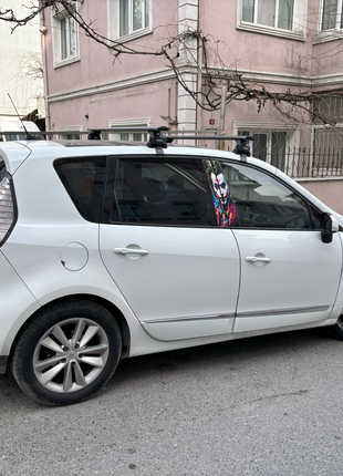 Renault Scenic 2009-2016 Oluksuz Üst Tavan Portbagaj Taşıyıcı Ara Atkısı Toros Serisi Pro 4 Siyah