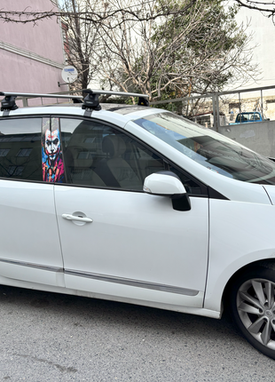 Renault Scenic 2009-2016 Oluksuz Üst Tavan Portbagaj Taşıyıcı Ara Atkısı Toros Serisi Pro 4 Gri