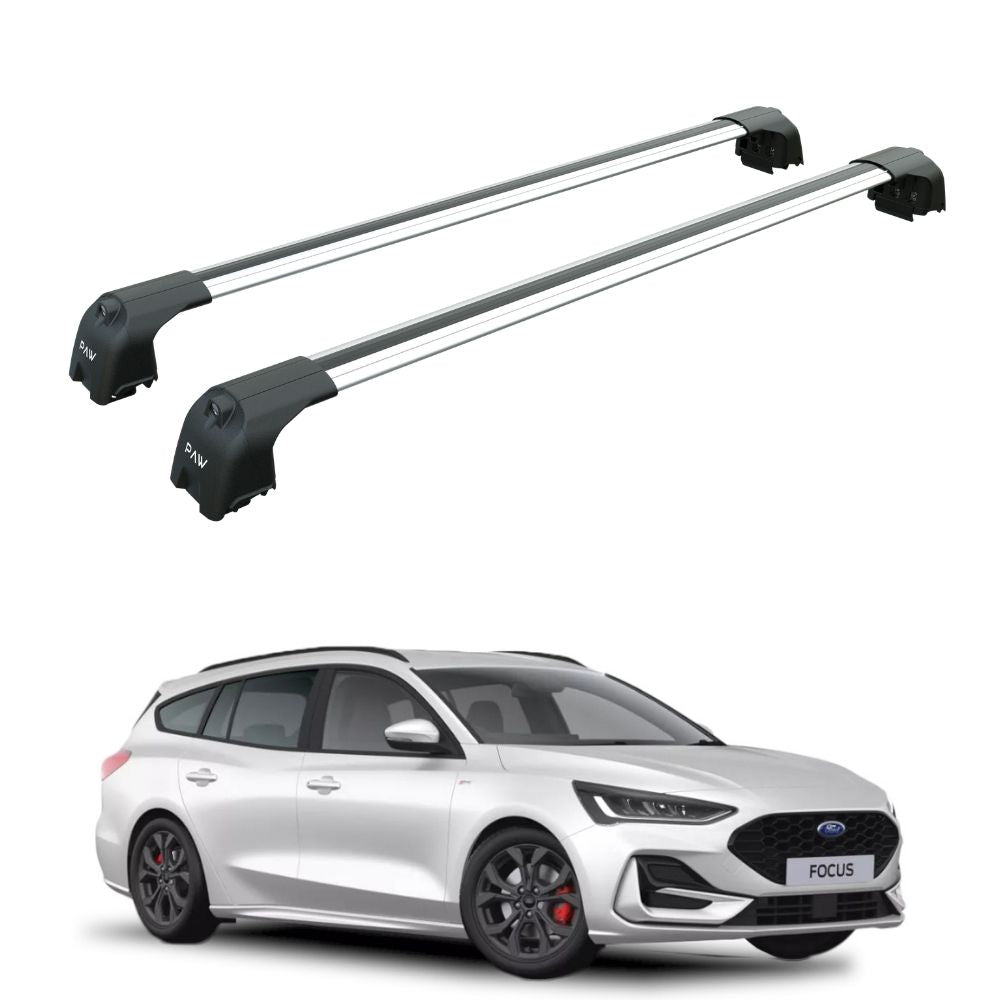 Ford Focus Station Wagon (C519) 2019-2025 Portbagaj Taşıyıcı Ara Atkısı - Ara Çubuk Paw Pro 2 Gri