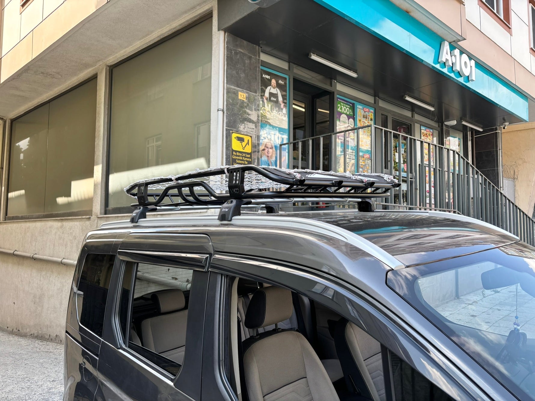 Ford Tourneo Connect 2014-2022 Portbagaj Taşıyıcı Ara Atkisi - Ara Çubuk Paw Pro 2 Gri