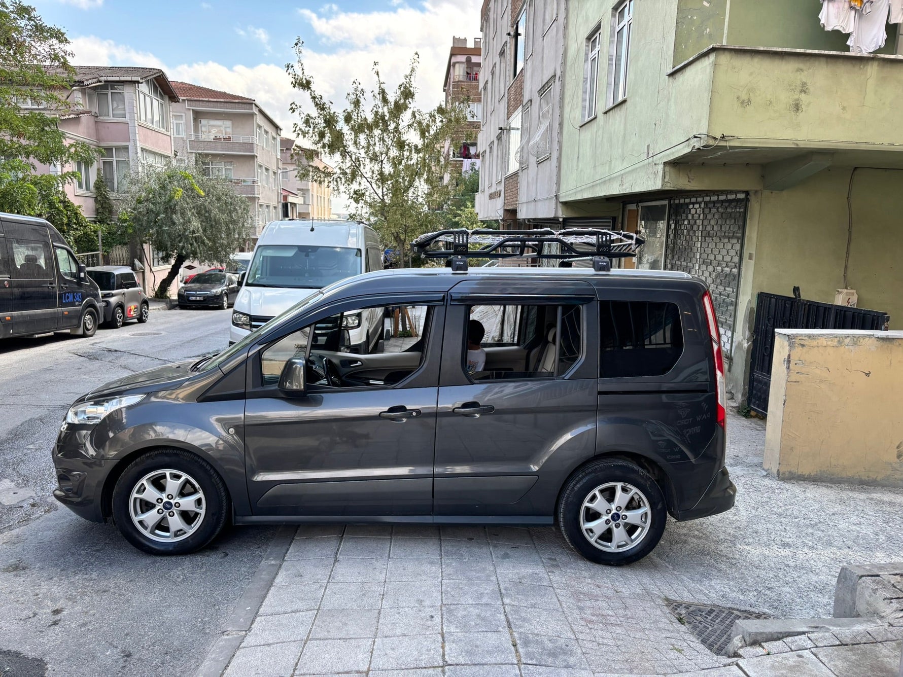 Ford Tourneo Connect 2014-2025 Portbagaj Taşıyıcı Ara Atkisi - Ara Çubuk Paw Pro 2 Pro 2 Siyah