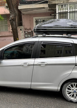 Ford B Max B232 2013-2016 Araç Üstü Alüminyum Tavan Yan Rayları Plus Serisi - Gri