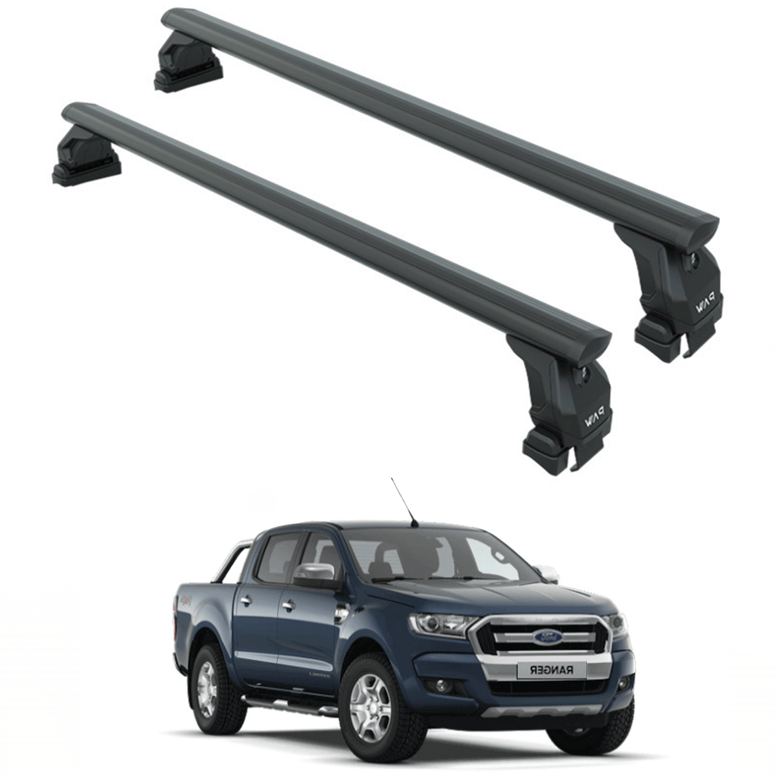 Ford Ranger 2011-2019 Oluksuz Üst Tavan Portbagaj Taşıyıcı Ara Atkısı Toros Serisi Pro 4 Siyah