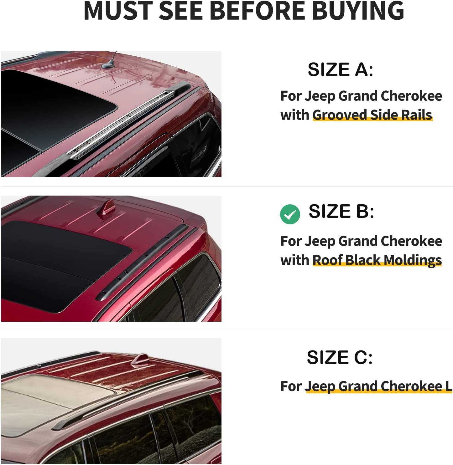 Jeep Grand Cherokee Wk2 Srt 2011-2020 Portbagaj Taşıyıcı Ara Atkisi - Ara Çubuk Paw Pro 2 Siyah
