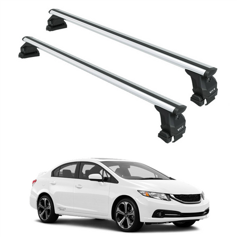 Honda Civic 2011-2017 Oluksuz Üst Tavan Portbagaj Taşıyıcı Ara Atkısı Toros Serisi Pro 4 Gri