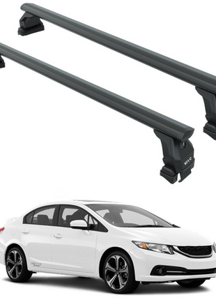 Honda Civic 2011-2017 Oluksuz Üst Tavan Portbagaj Taşıyıcı Ara Atkısı Toros Serisi Pro 4 Siyah